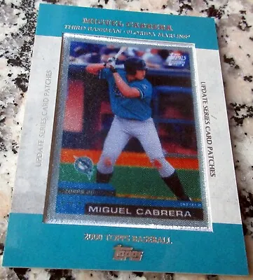 MIGUEL CABRERA 2013 Topps Manufactured 2000 Rookie Card RC Patch Triple Crown 👑 • $224.99
