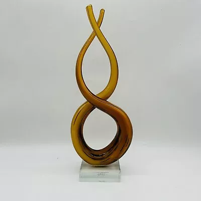 Murano Abstract Art Hand Blown Glass Sculpture • $50