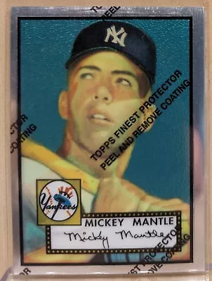 1996 Topps FINEST CHROME Mickey Mantle #2 Yankees 1952 ICONIC RARE PARALLEL • $34.95