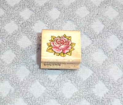 Delicate Rose Flower Rubber Stamp Scrapbook Crafts • $2