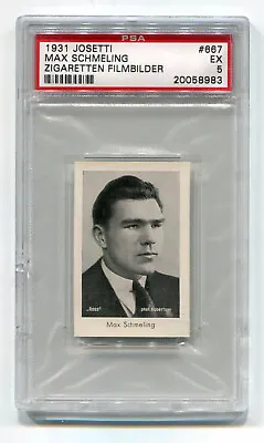 1931 Josetti Filmbilder 667 Max Schmeling PSA 5 HOF Vintage Graded Boxing Card • $119.99