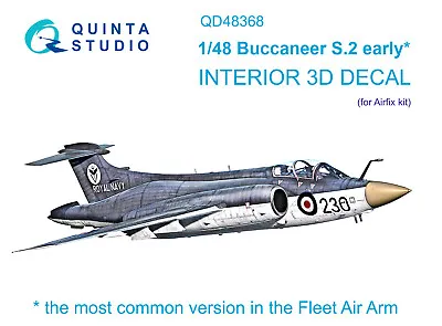 Quinta Studio QD48368 Buccaneer S.2 Early 3D-Printed Interior Decal (for 1:48 • £27.79