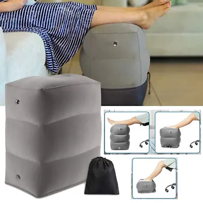 $20.99 • Buy Inflatable Travel Pillow Foot Rest Pillow Car Bus Airplane Foot Pad Adjustable