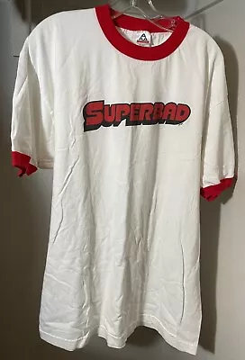 SUPERBAD Movie Promo T-Shirt 2007 - Official Licensed Tee - Red White Mens XL • $29.99