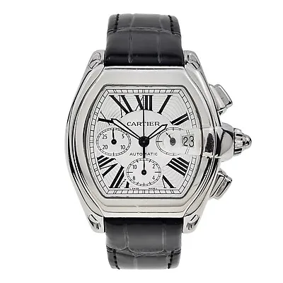 Cartier Roadster Chronograph Automatic 42mm Silver Dial 2618 Stainless Steel • $3995