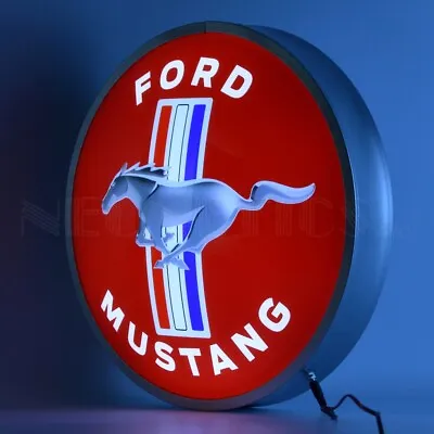 Ford Mustang Backlit Led Banner OLP Sign Neon Light Sign 15 X15  7MSTNG • $179.99