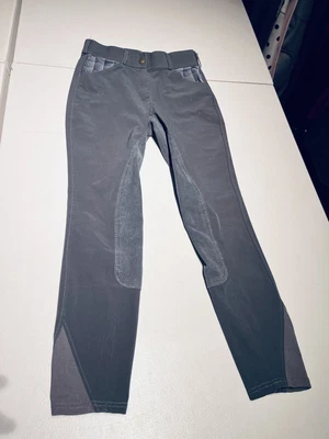 $35 • Buy Dover Saddlery Breeches Full Seat Equestrian Riding Horse Gray Women's 28 26x26