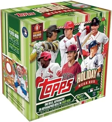 2023 Topps Holiday Baseball Trading Card Mega Box (100 Cards) - Factory Sealed • $26.99