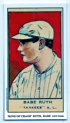 Babe Ruth T206 1921 W551 Baseball Cards Classics Signatures Trading Card Aceo • $10