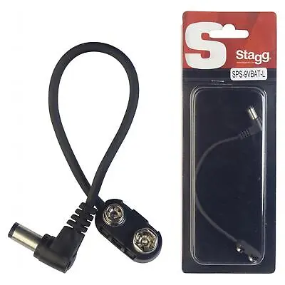 Stagg SPS-9VBAT-L Guitar Effects Pedal 9V Battery Connector • £3.99