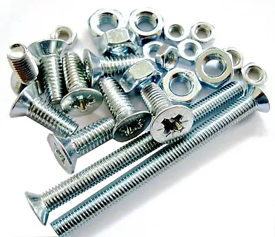 £2.38 • Buy M2.5 Machine Screws Pozi Countersunk Bolts And Nuts Zinc Csk -choice.