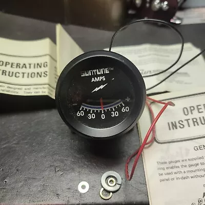 Vintage Suntune Amp Meter 2” Gauge Ammeter Iluminated • $7.99