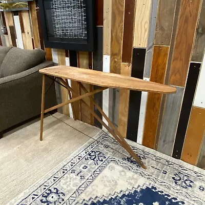 Antique Ironing Board Perfectly Shabby Rustic Farmhouse Display Table Primitive • $74.99