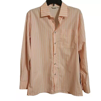 Marimekko Jokapoika Oversized Striped Long Sleeve Metal Button Shirt Sz XS • $49.99