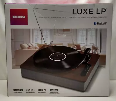 ION Audio Luxe LP Bluetooth Vinyl Record Player With Speakers New/Open Box • $69.97