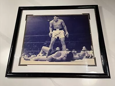 Muhammad Ali Signed 16x20 Sonny Liston Photo Framed JSA LOA • $1899