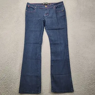 Ecko Red Denim Jeans Womens 11/12 Blue Pink Bootcut Street Wear  • $19.97