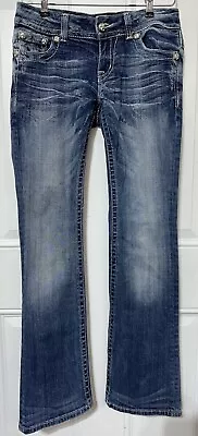 Miss Me Boot Jeans Women’s Size 27 Sequin 29 X 32 Low Rise Women's JE5392B2L • $24.99