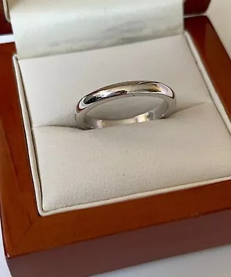 £12.95 • Buy 3mm PLAIN Ladies Engagement Ring Eternity Promise Wedding Band Comfort Fit Men's