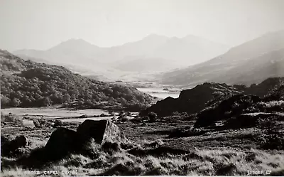 Postcard Wales Gwynedd Capel Curig Snowdonia Llugwy Mountain Landscape RPPC • £18.67