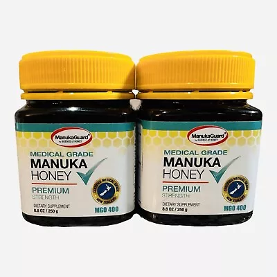ManukaGuard Grade 12+ Manuka Honey Certified MGO 400 Premium - Lot Of 2 • $79.95