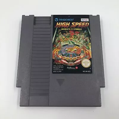 High Speed World's #1 Pinball Nintendo Entertainment System NES Game PAL 25F4 • $21.95