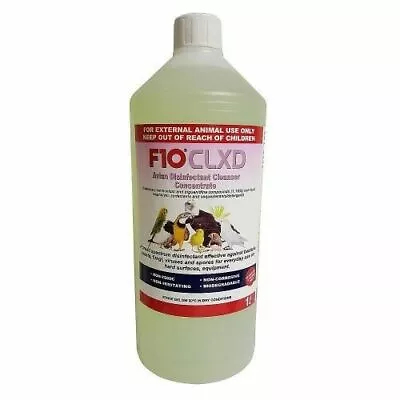 F10 Disinfectant CLXD 1L Concentrate Pet Avian Bird Birds Cage Cleaner • £21.95