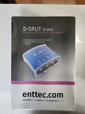 Enttec D-Split 70578 DMX 4 Port Isolated Splitter / Isolator (5 Pin) • $25