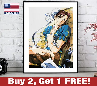 Street Fighter Chun Li  18  X 24  Anime Poster Print 90s Satoshi Fight • $13.48