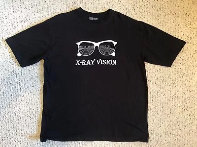 $20 • Buy X-RAY VISION Glasses T-Shirt X-Large Black Vintage Comic Book Novelty Halloween