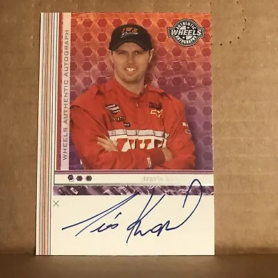 $6 • Buy Travis Kvapil 2003 Wheels Auto Rookie Autograph Card