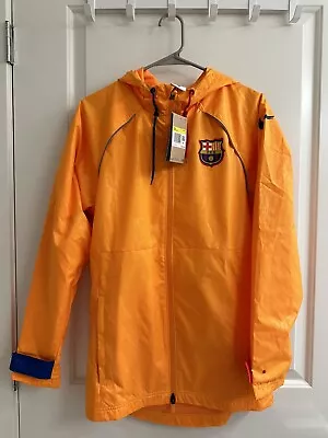 Nike FC Barcelona AWF Jacket Men’s Soccer Jacket Size SMALL (NWT) • $30