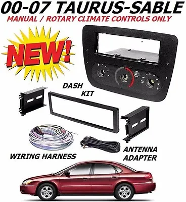 00 01 02 03 04 05 06 07 Ford Taurus Mercury Sable Cd Car Radio Stereo Dash Kit • $78.99