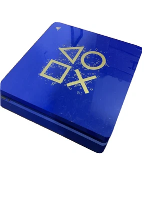 $200 • Buy PS4 Console Slim Custom Color Blue And Gold