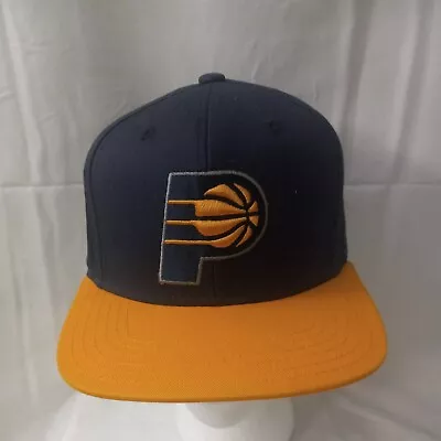 Adidas Indiana Pacers NBA Logo Hat Cap Snapback Adjustable Classic Clean • $13.59