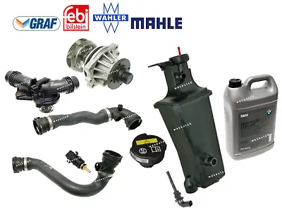 For BMW E46 Water Pump Thermostat Tank Cap Upper Lower Hose Sensor Coolant 9pcs • $264.38