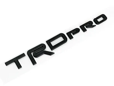 TRD PRO Matte Black Emblem Badge Decal Sticker 4Runner Tacoma Tundra Blackout • $12.95