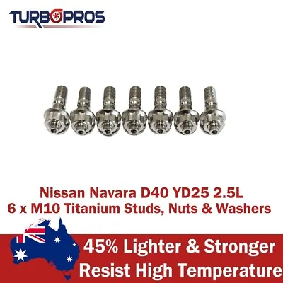 $78.12 • Buy Titanium Turbo Charger Fastener Kit For Nissan Navara D40/Pathfinder R51 YD25