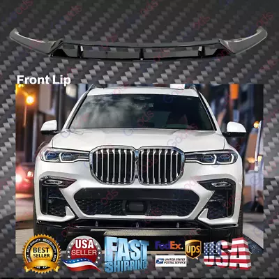 $299.99 • Buy Fits For BMW G07 X7 2019-2022 M Package Performance Gloss Black Front Bumper Lip