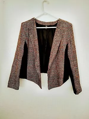 Mossimo Womens Blazer Jacket Size XL Multicolor Geometric 1 Button Front #7 • $12