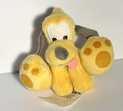 Disney Store Tiny Body Big Feet Plush Micro Yellow Dog Pluto • $11.99