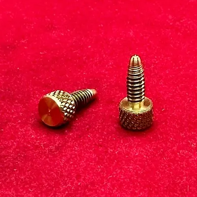 Solid Brass Knurled Thumb Screw - 6-32 - UNC - Tapered Tip - Qty 25 • $12.99