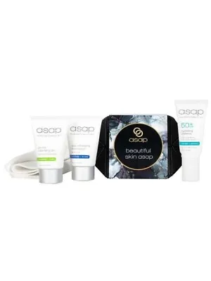 ASAP Beautiful Skin Pack TravelSize Scrub Gentle Cleansing Gel Moisturiser SPF50 • $79.90