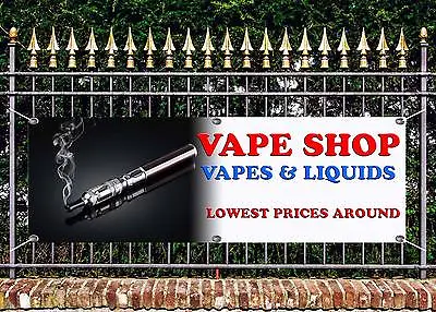 $48.95 • Buy Outdoor Vape Shop Quality Banner  Sign Advert Free Art Work Ready To Display
