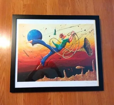 Marcus Glenn  Floatin With The Mojo  26  X 22  Framed Seriolithograph With COA • $160