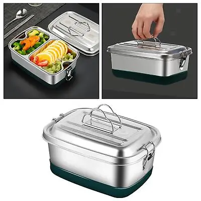 £27.28 • Buy Leak-proof Metal Bento Lunch Box With Handle For Stainless Steel Food