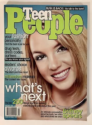 Teen People Magazine February 2000 Britney Spears FREE SHIPPING! • $21.85