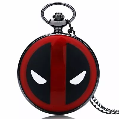 Deadpool Spiderman Chain Pocket Watch New  • $35.14