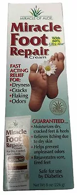 Miracle Foot Repair Cream Dry Cracks Care 60% Ultra Aloe 8oz #3018 • $16