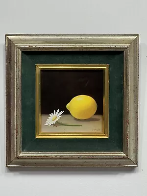 Vintage Framed Whipple Lemon And Daisy Art Print TURNER MFG. CO. - CHICAGO • $69.99